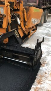 Before and after view of Workman Asphalt Paving Services on the Gulf Coast